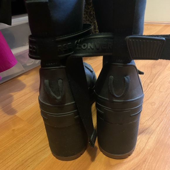 Converse Combat Boots, EUC size 7.5 Black - Picture 5 of 7